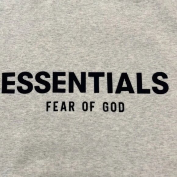 Essentials Gray Hoodie for Men - Picture 9 of 11